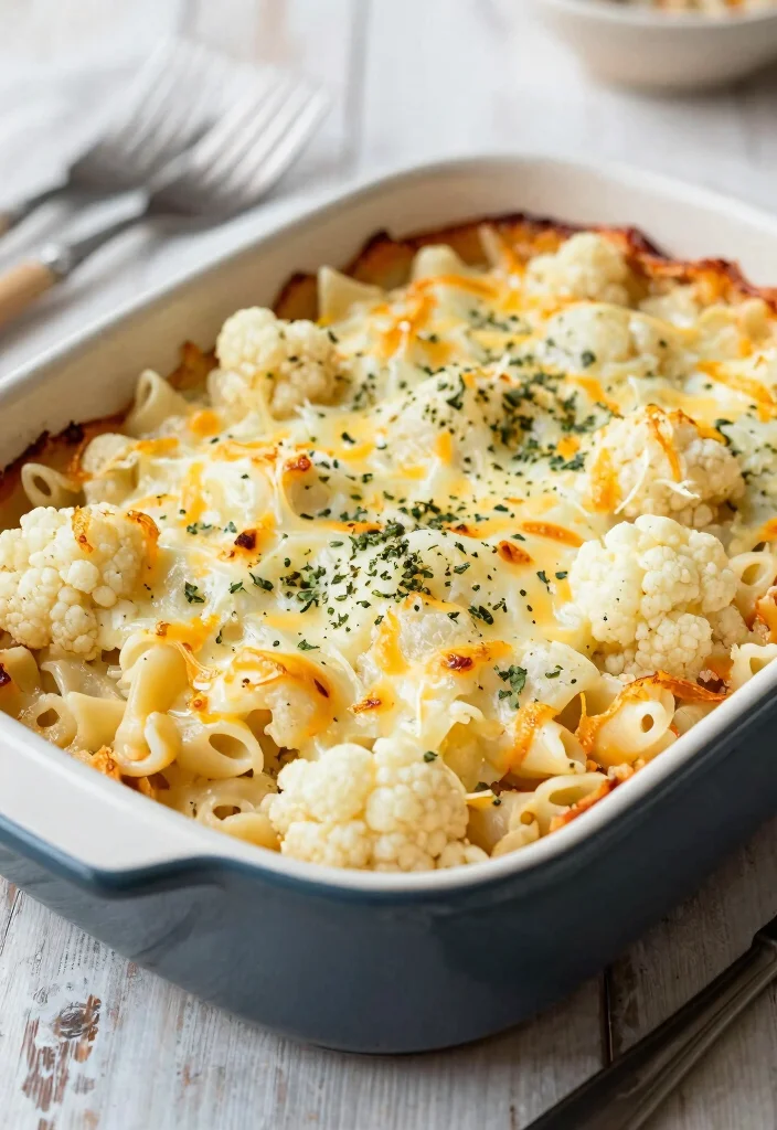 20 Healthy Vegetarian Pasta Recipes for Guilt-Free Comfort - 12. Cauliflower Pasta Bake 1