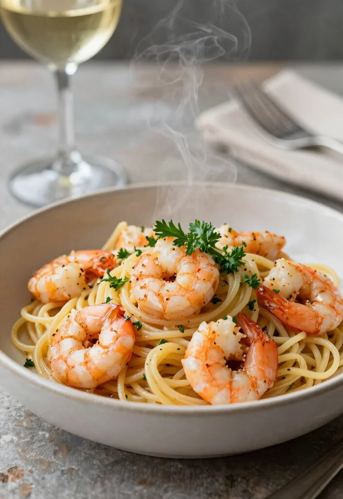 20 Healthy Vegetarian Pasta Recipes for Guilt-Free Comfort - 14. Garlic Butter Shrimp Pasta 1