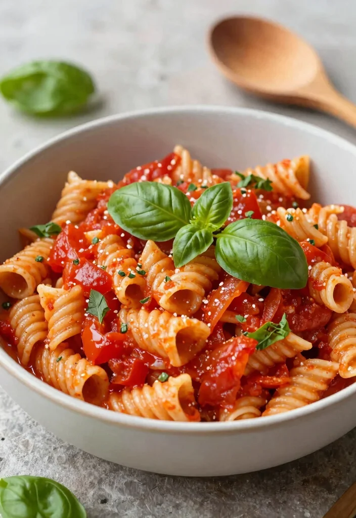 20 Healthy Vegetarian Pasta Recipes for Guilt-Free Comfort - 5. One-Pot Tomato Basil Pasta 1