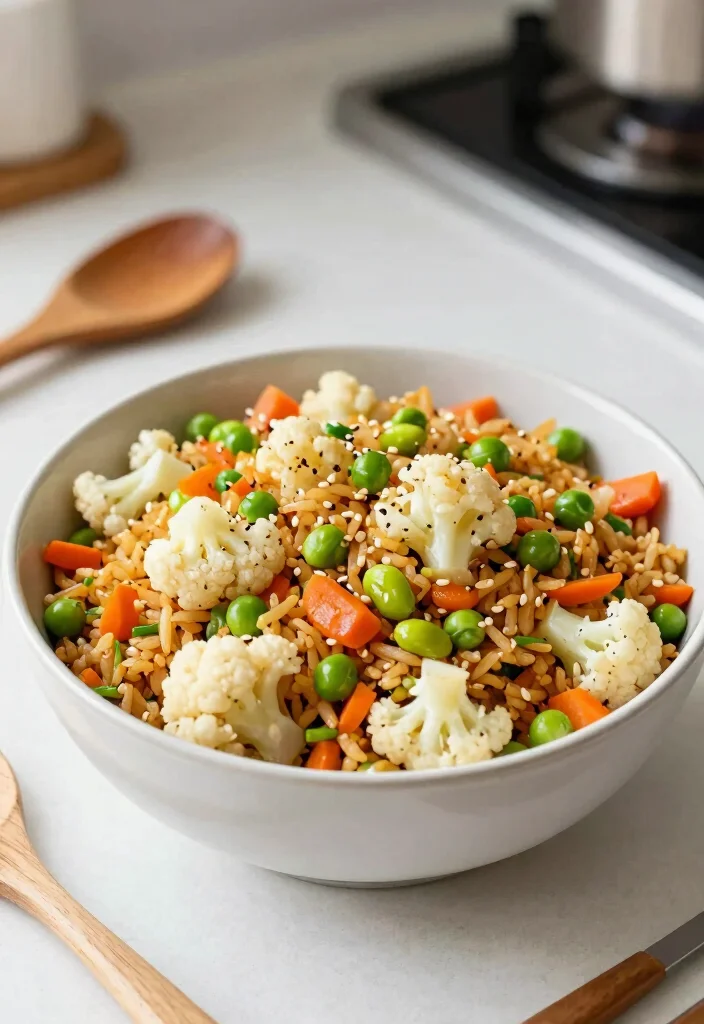 20 High-Protein Vegetarian Meal Prep Recipes for the Week - 12. Cauliflower Fried Rice 1