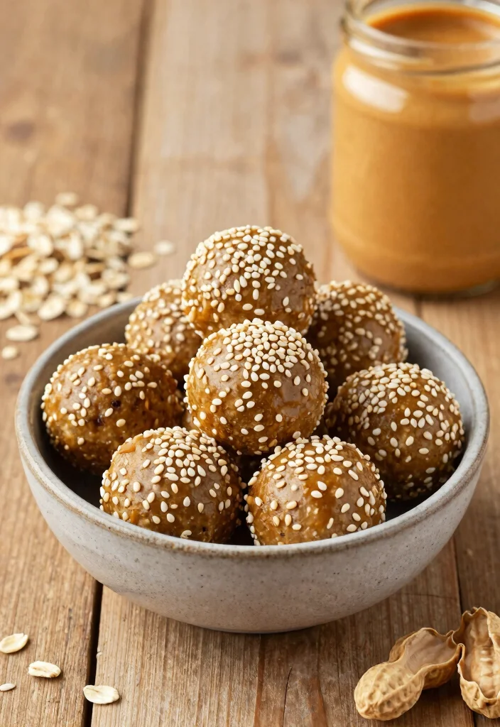 20 High-Protein Vegetarian Meal Prep Recipes for the Week - 15. Peanut Butter Protein Balls 1