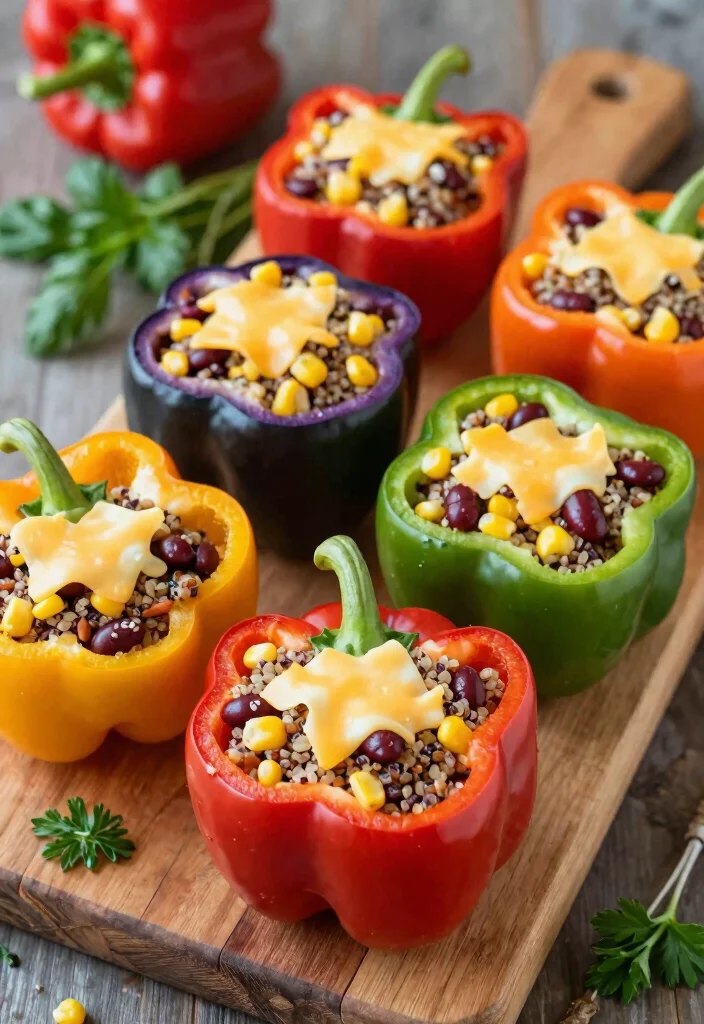 20 High-Protein Vegetarian Meal Prep Recipes for the Week - 16. Stuffed Bell Peppers 1