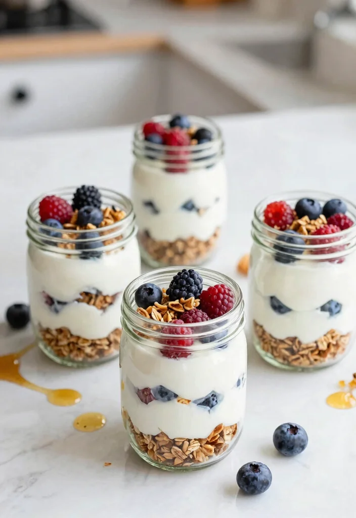 20 High-Protein Vegetarian Meal Prep Recipes for the Week - 17. Greek Yogurt Parfaits 1