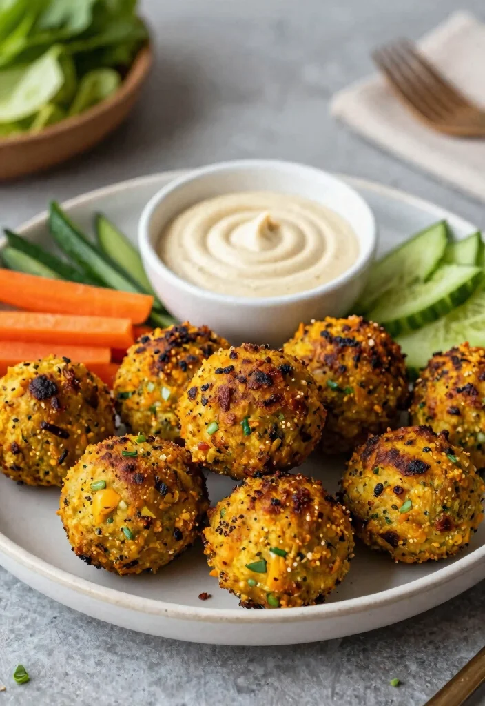 20 High-Protein Vegetarian Meal Prep Recipes for the Week - 18. Baked Falafel 1
