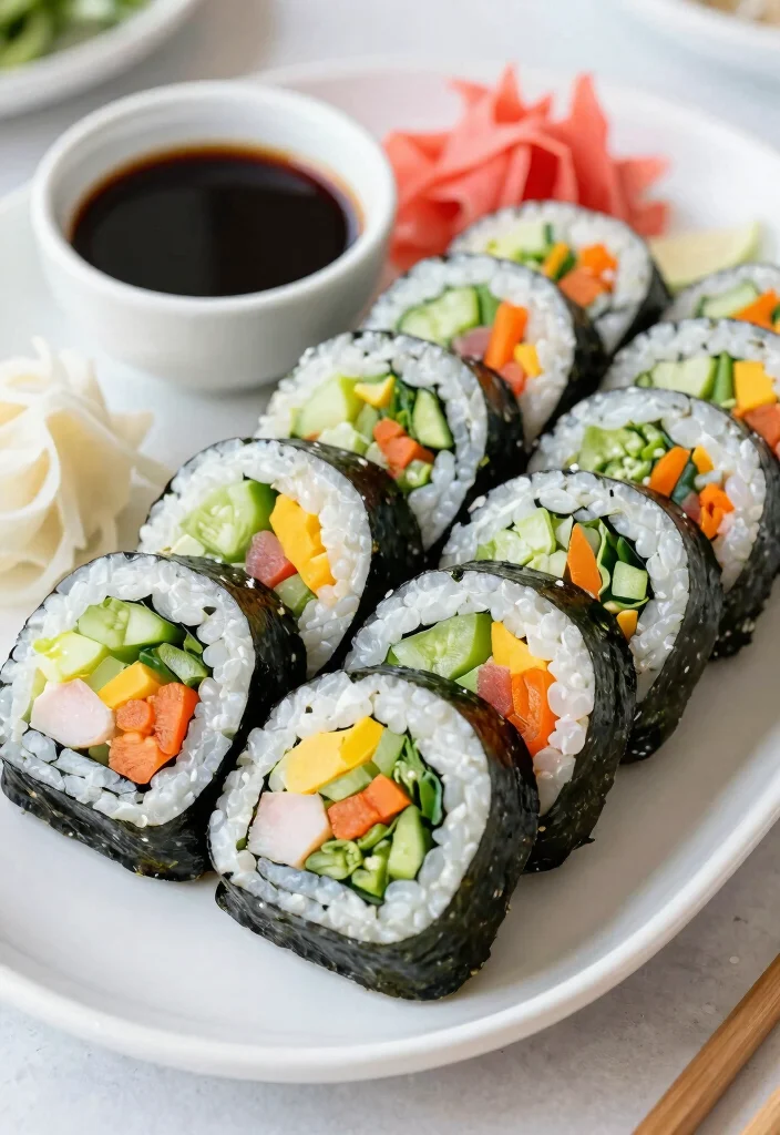 20 High-Protein Vegetarian Meal Prep Recipes for the Week - 20. Veggie Sushi Rolls 1