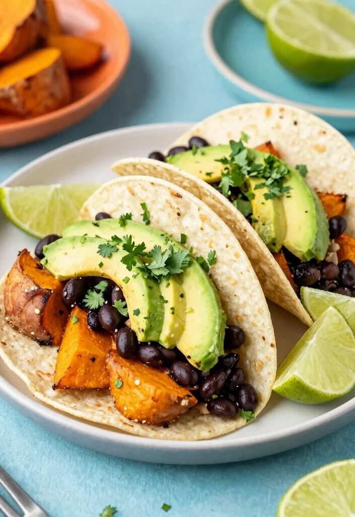 20 High-Protein Vegetarian Meal Prep Recipes for the Week - 6. Sweet Potato & Black Bean Tacos 1