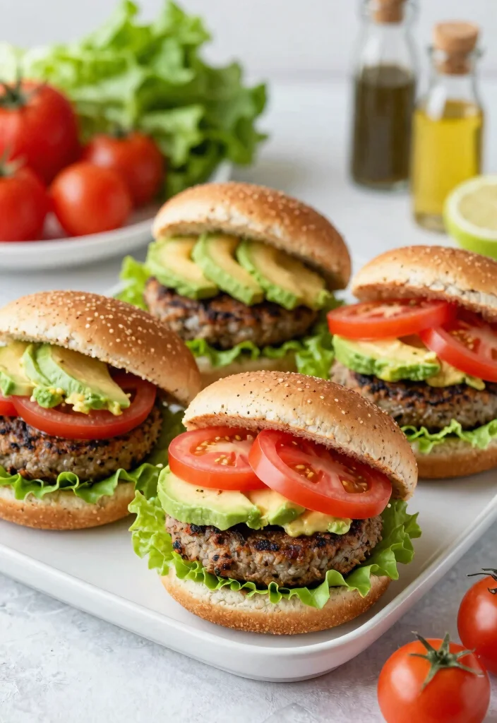 20 High-Protein Vegetarian Meal Prep Recipes for the Week - 7. Protein-Packed Veggie Burgers 1