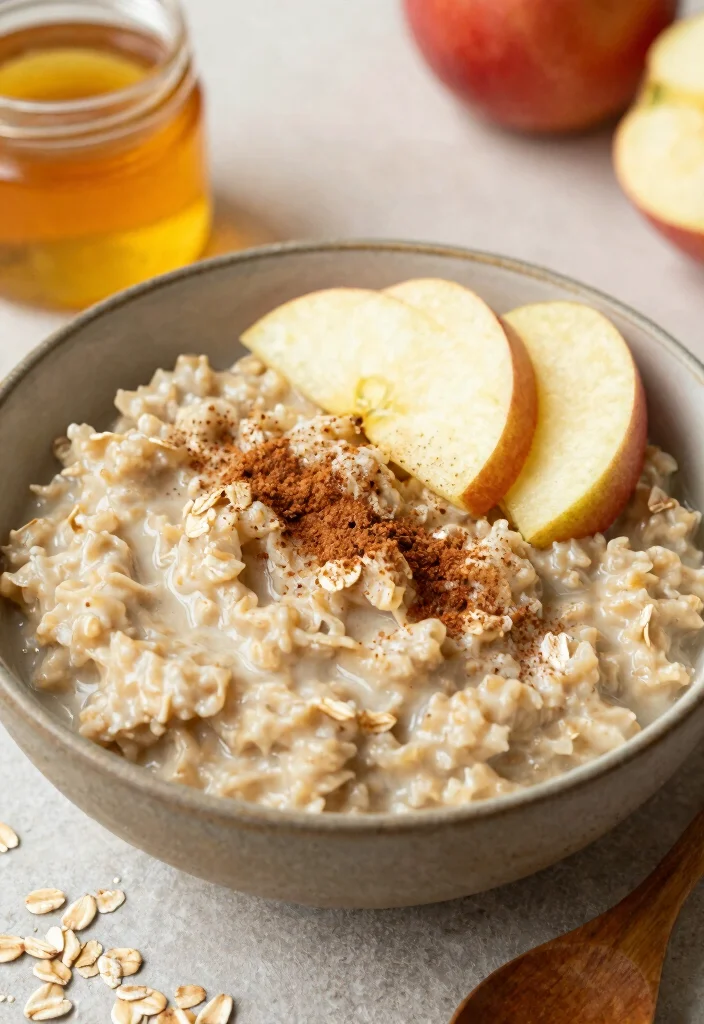 20 High-Protein Vegetarian Meals for Muscle & Health - 16. Apple Cinnamon Oatmeal 1