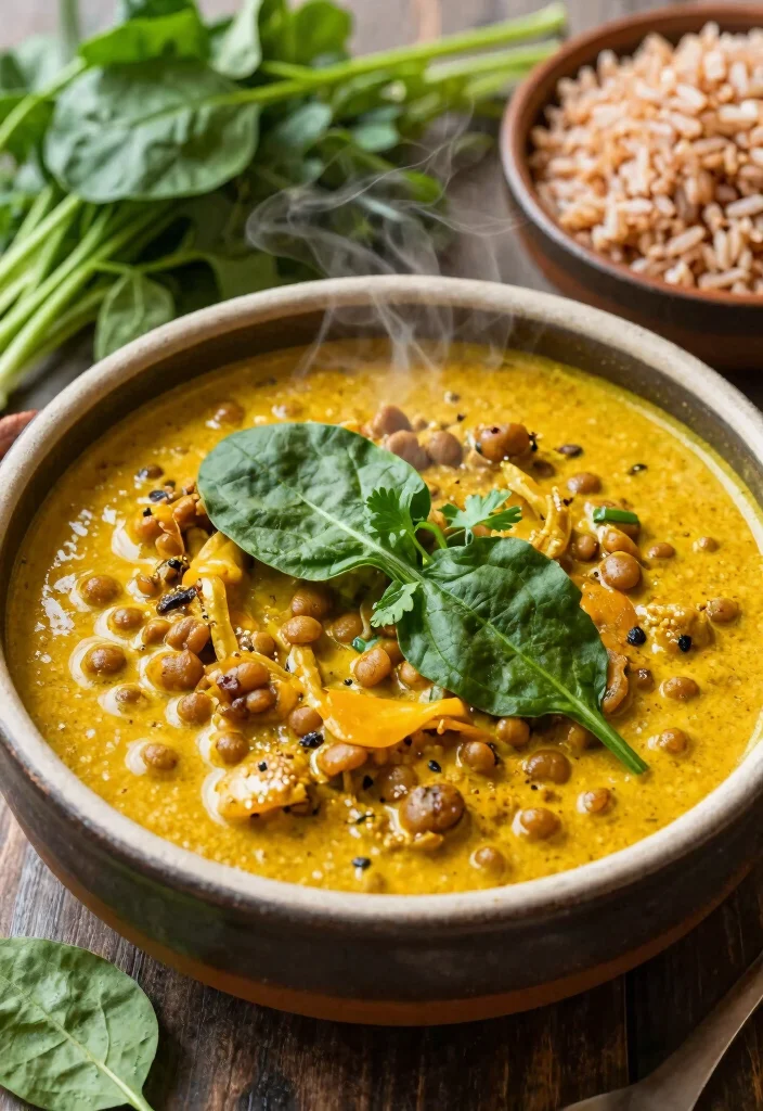 20 High-Protein Vegetarian Meals for Muscle & Health - 2. Lentil Curry with Spinach 1