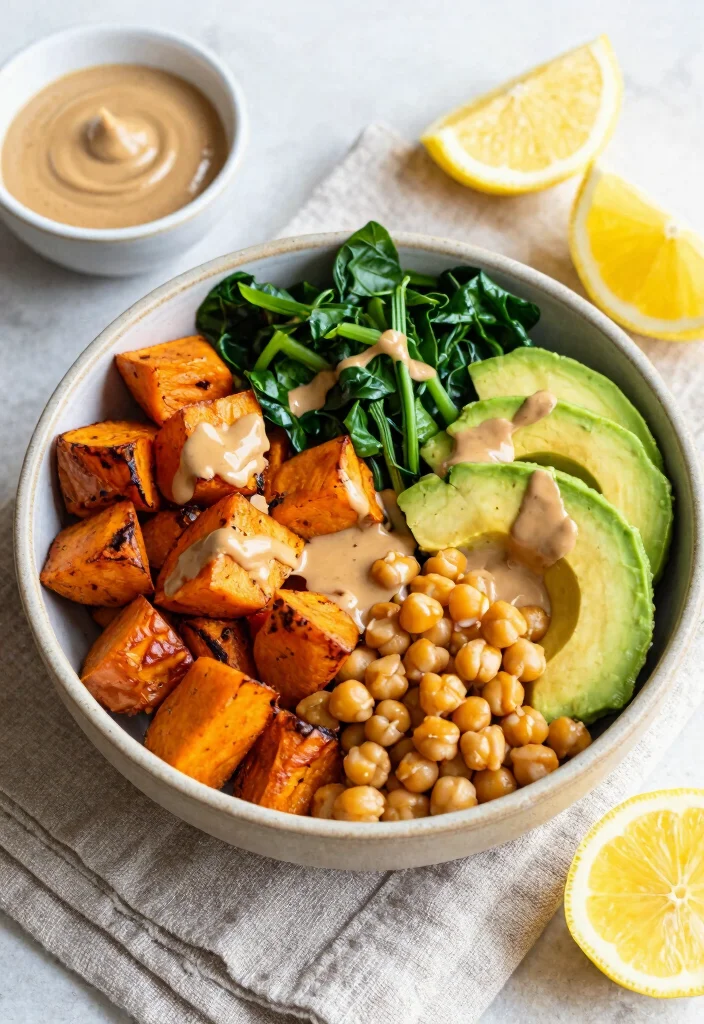 20 High-Protein Vegetarian Meals for Muscle & Health - 4. Chickpea and Sweet Potato Buddha Bowl 1