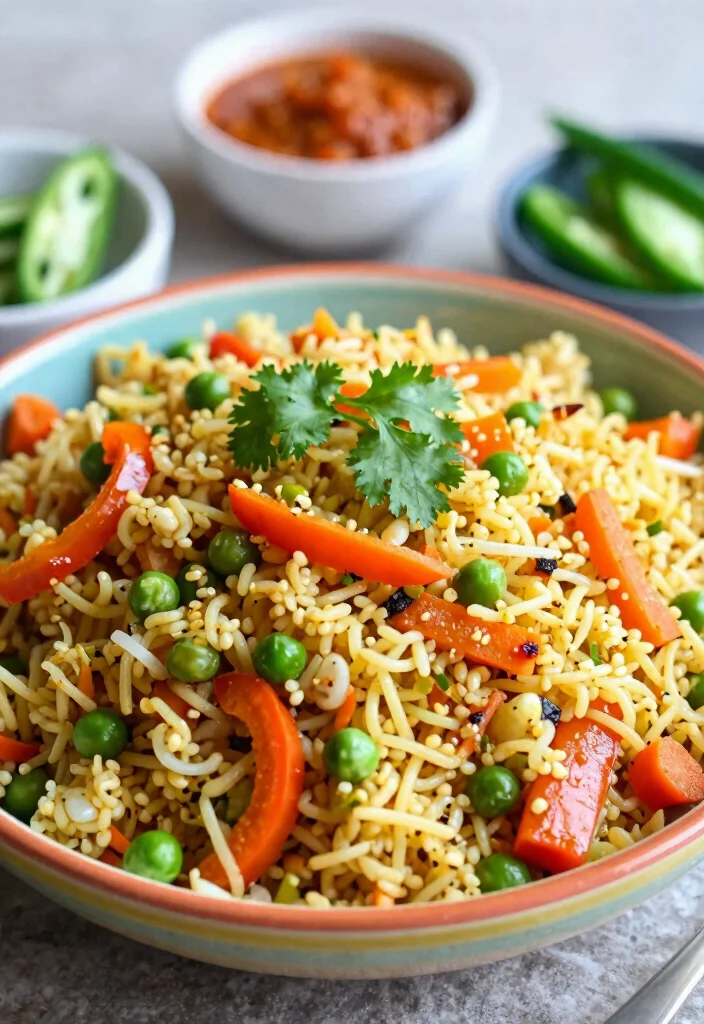 20 Indian Vegetarian Breakfast Recipes to Start Your Day Right - 1. Savory Oats Upma 1