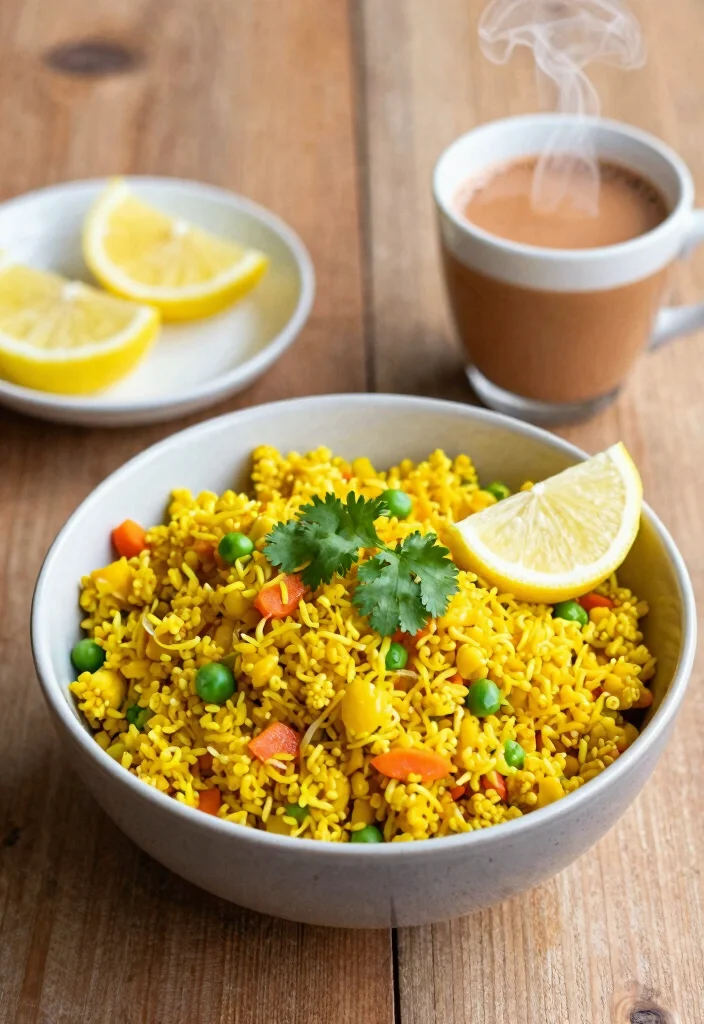 20 Indian Vegetarian Breakfast Recipes to Start Your Day Right - 6. Poha 1