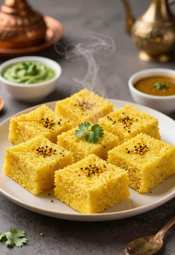 20 Indian Vegetarian Breakfast Recipes to Start Your Day Right - 7. Dhokla 1