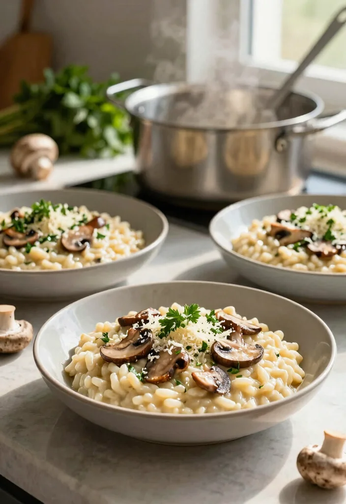 20 Instant Pot Vegetarian Recipes for Fast and Healthy Dinners - 2. Creamy Mushroom Risotto 1