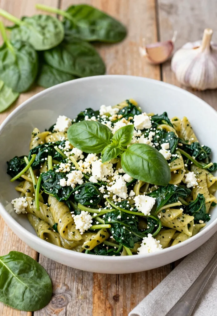 20 Instant Pot Vegetarian Recipes for Fast and Healthy Dinners - 3. Spinach and Feta Pasta 1