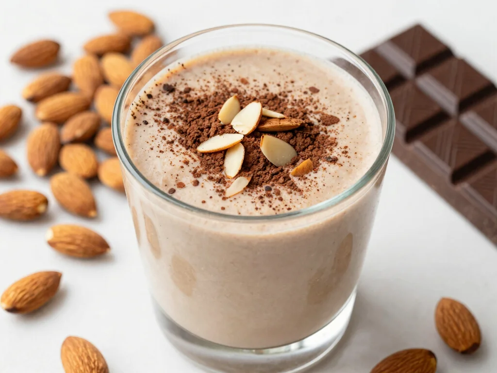 20 Juice Plus Complete Recipes (Smooth & Filling) - 10. Almond Joy Smoothie 1