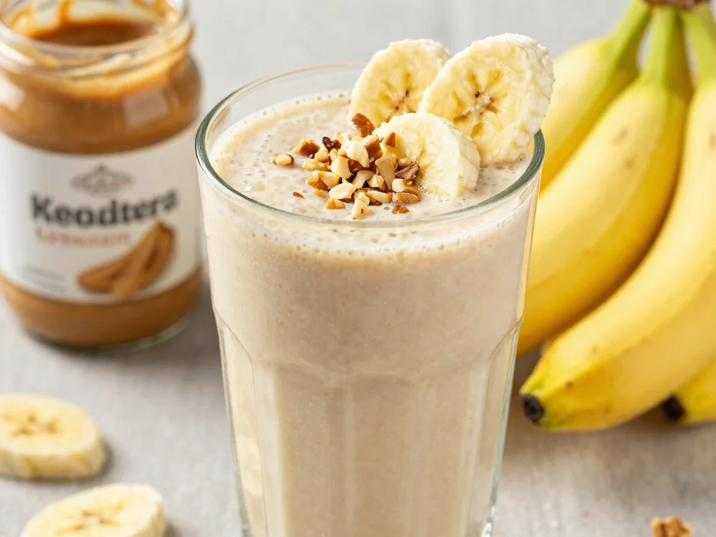 20 Juice Plus Complete Recipes (Smooth & Filling) - 14. Banana Nut Breakfast Smoothie 1
