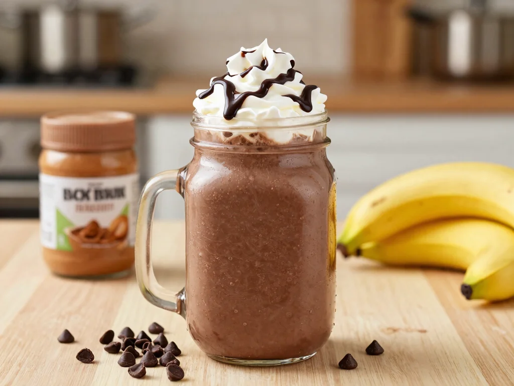 20 Juice Plus Complete Recipes (Smooth & Filling) - 4. Chocolate Peanut Butter Bliss Shake 1