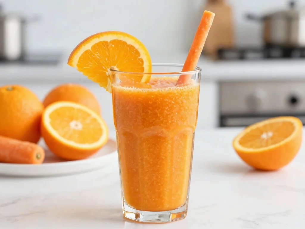 20 Juice Plus Complete Recipes (Smooth & Filling) - 6. Zesty Citrus & Carrot Smoothie 1