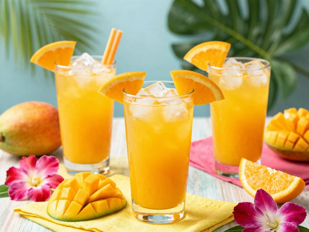 20 Juice Recipes for Parties (Crowd Favorites) - 13. Orange Mango Sunrise 1