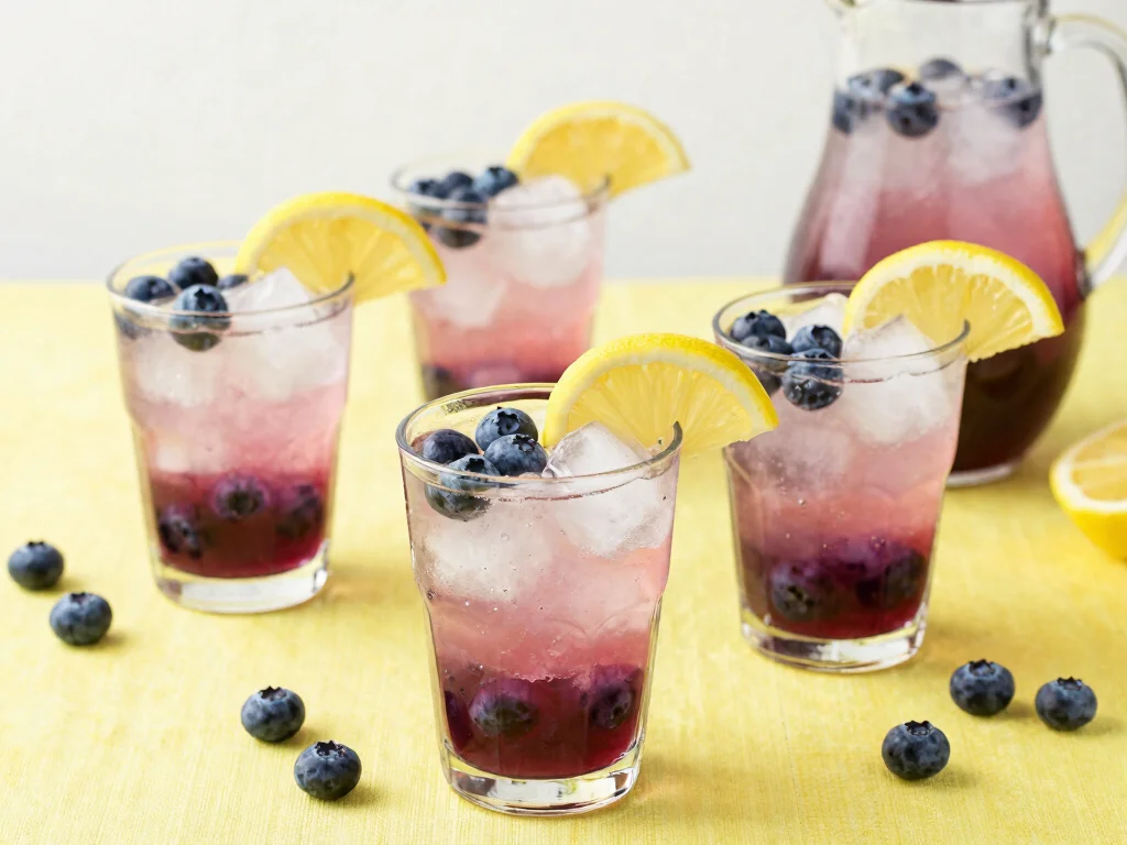 20 Juice Recipes for Parties (Crowd Favorites) - 15. Blueberry Lemon Spritz 1
