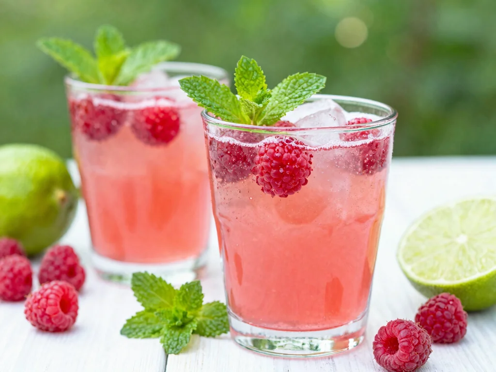 20 Juice Recipes for Pregnant Women (Safe & Nourishing) - 12. Raspberry Lime Cooler 1
