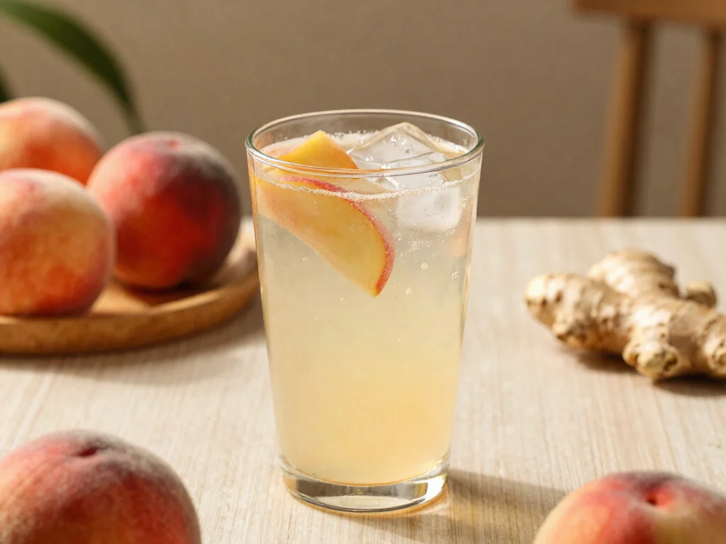 20 Juice Recipes for Pregnant Women (Safe & Nourishing) - 13. Ginger Peach Tonic 1