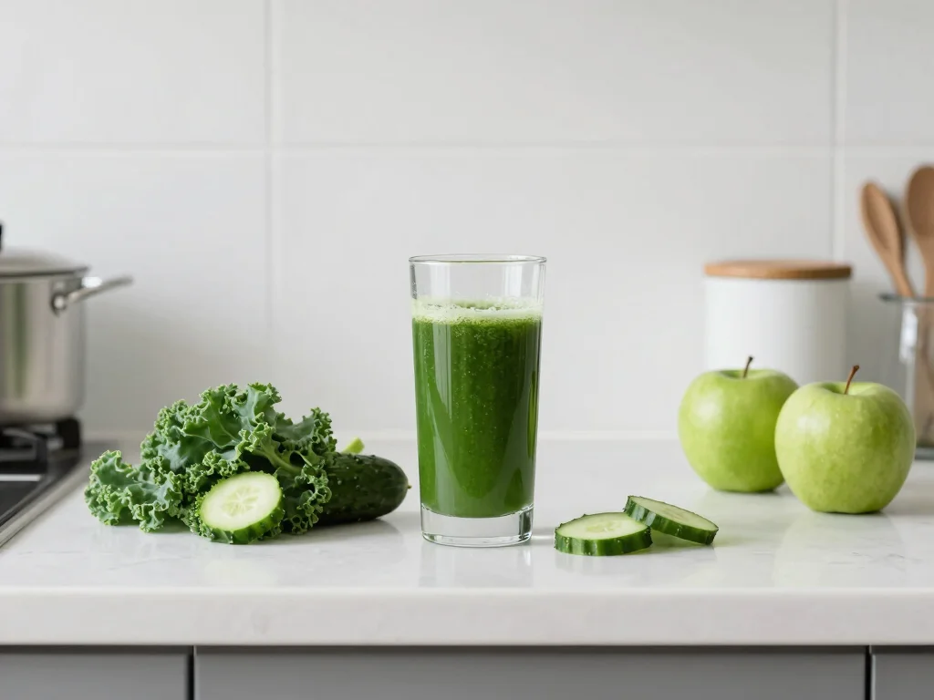 20 Juice Recipes for Pregnant Women (Safe & Nourishing) - 6. Green Detox Juice 1