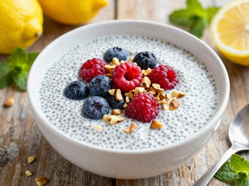 20 Recipes with Lemon Juice (Zesty & Bright) - 4. Lemon Chia Pudding 1