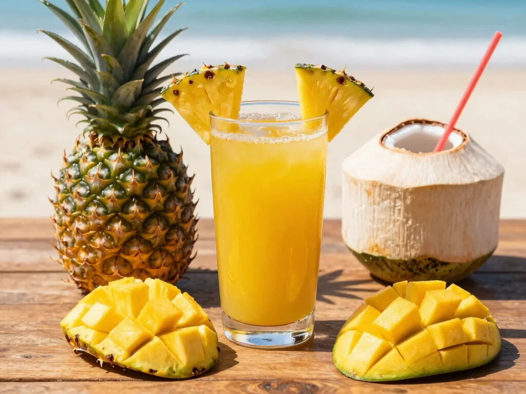 20 Seven Day Juice Cleanse Recipes Plan - 3. Tropical Paradise Juice 1