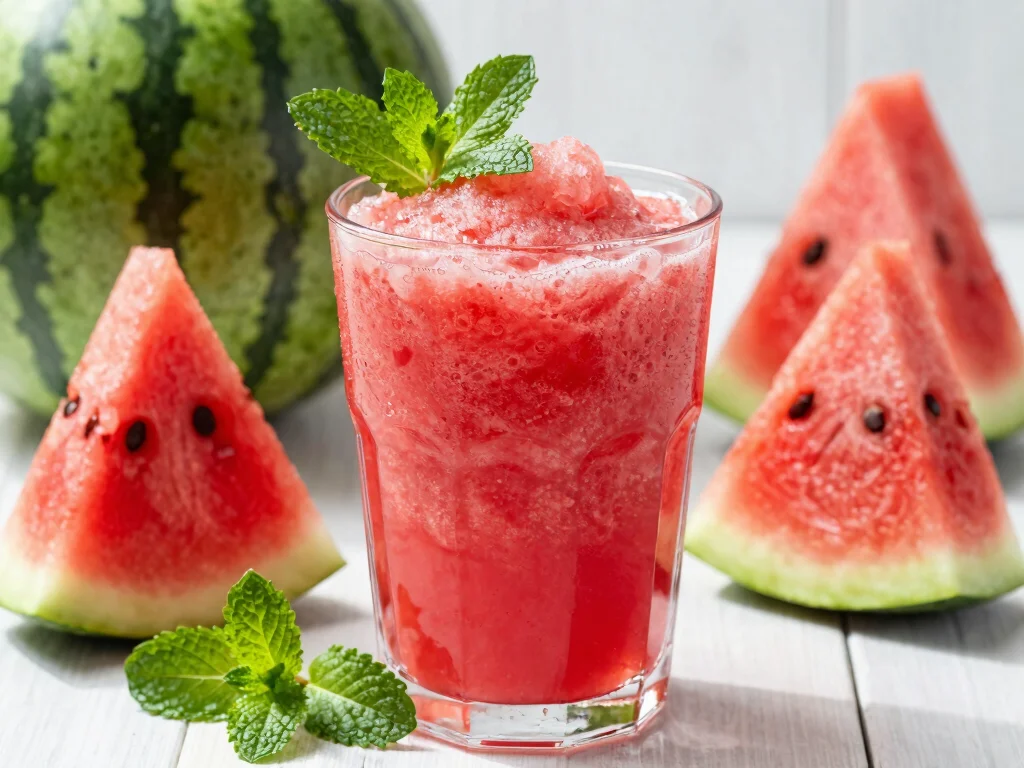 20 Seven Day Juice Cleanse Recipes Plan - 7. Refreshing Watermelon Slush 1