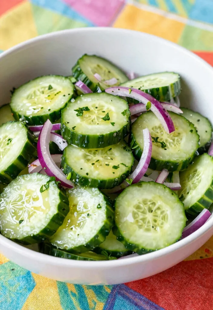 20 Vegetarian 15-Minute Meals for Busy Weeknights - 17. Quick Cucumber Salad 1