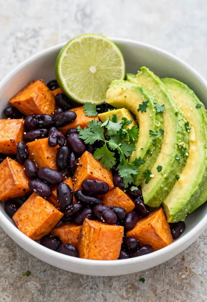 20 Vegetarian 15-Minute Meals for Busy Weeknights - 9. Sweet Potato and Black Bean Bowl 1