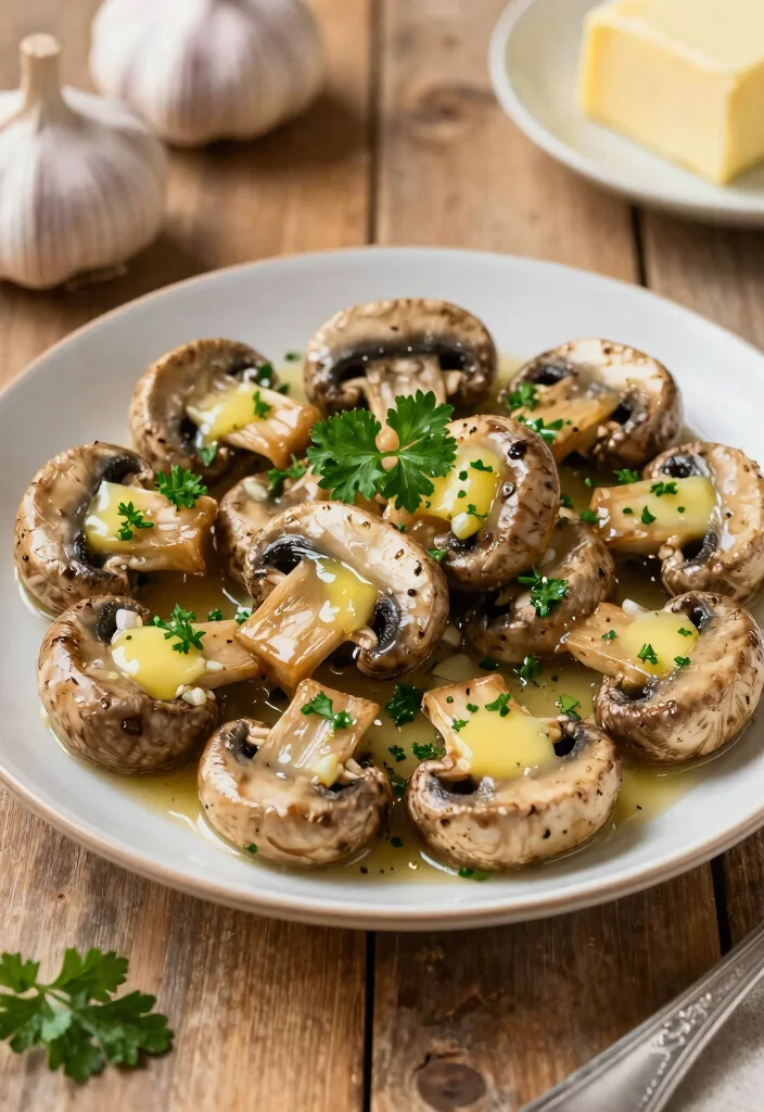 20 Vegetarian 30-Minute Meals for Quick Cooking - 18. Garlic Butter Mushrooms 1
