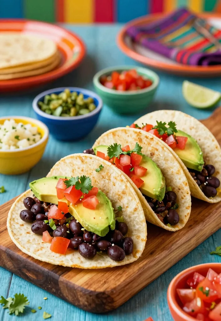 20 Vegetarian 30-Minute Meals for Quick Cooking - 5. Quick Black Bean Tacos 1