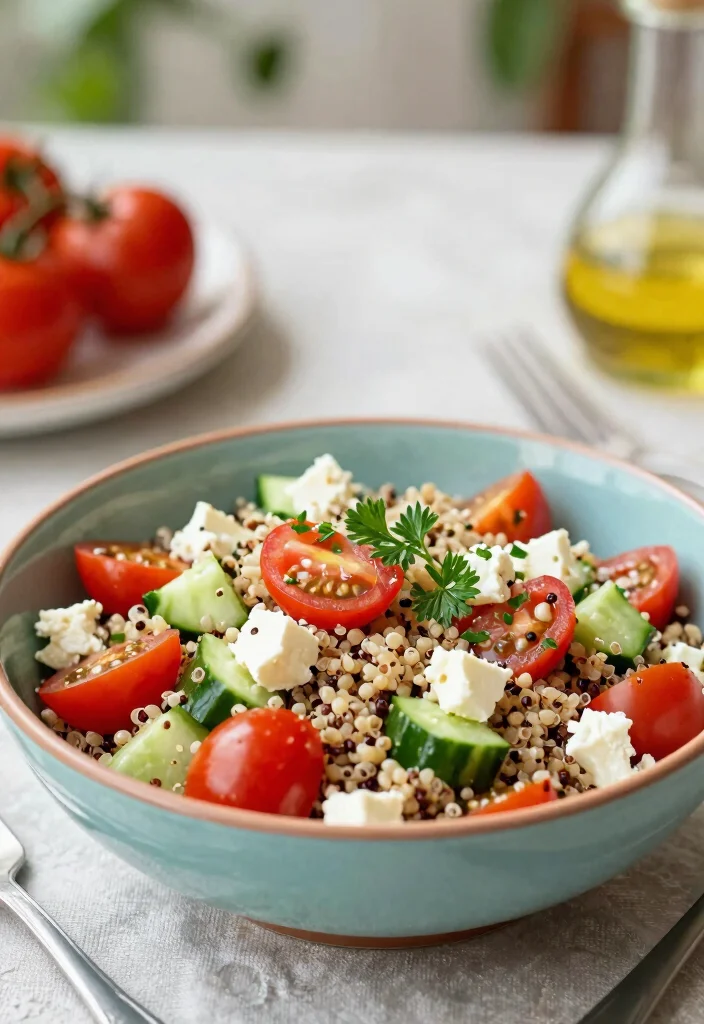 20 Vegetarian 30-Minute Meals for Quick Cooking - 8. Mediterranean Quinoa Salad 1