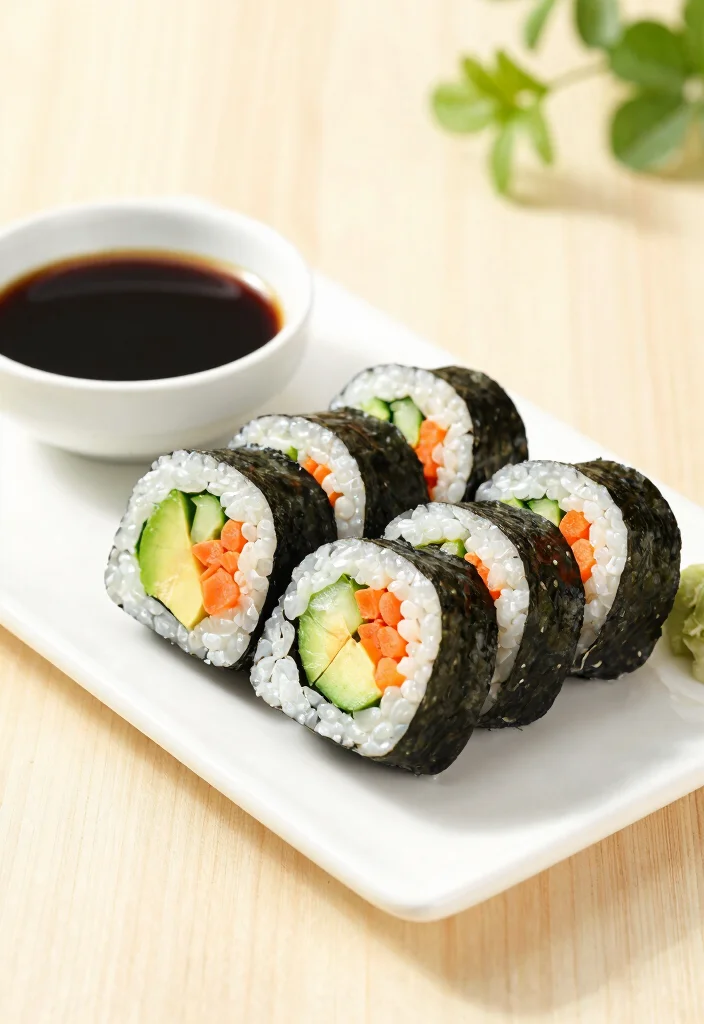 20 Vegetarian Work Lunch Ideas You Can Pack Fast - 11. Veggie Sushi Rolls 1