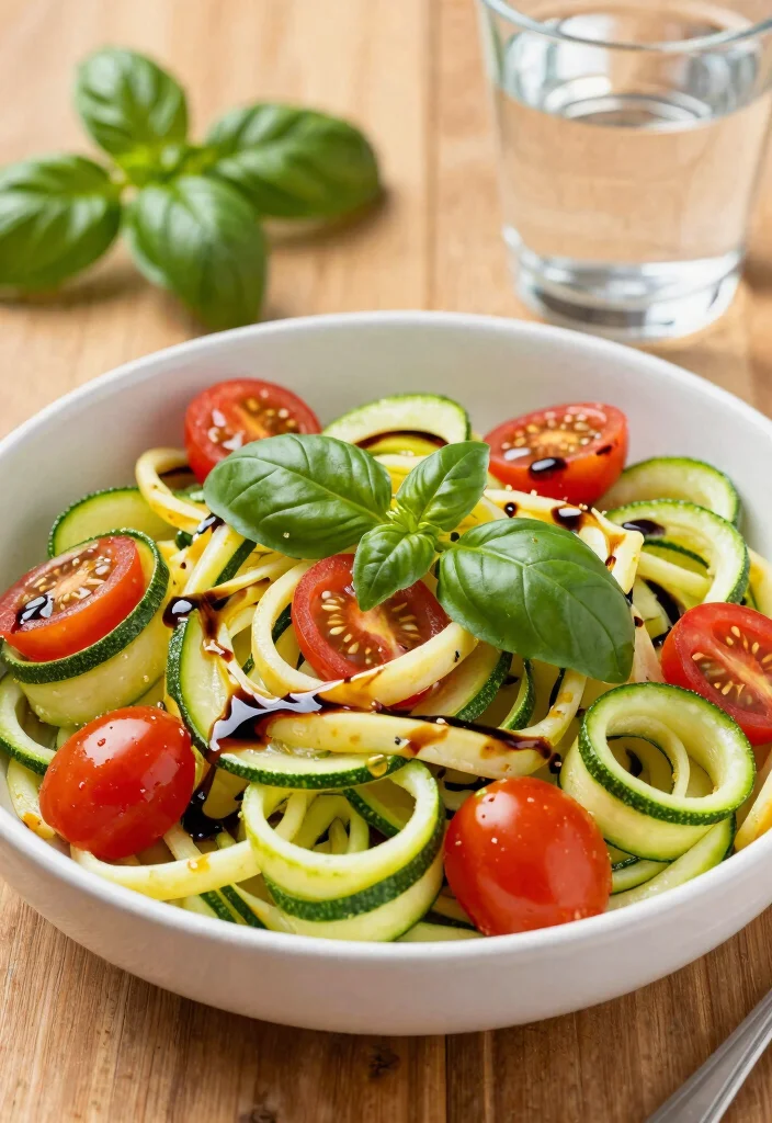 20 Vegetarian Work Lunch Ideas You Can Pack Fast - 5. Zucchini Noodle Salad 1
