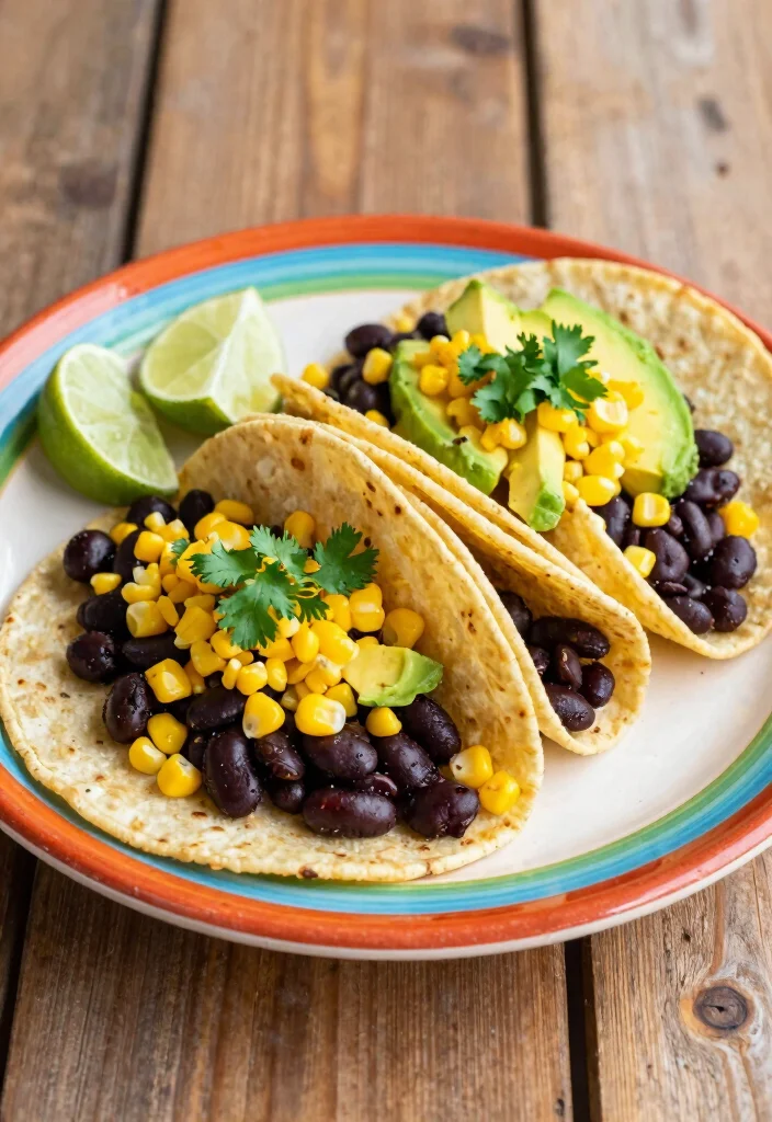 20 Vegetarian Work Lunch Ideas You Can Pack Fast - 8. Spicy Black Bean Tacos 1