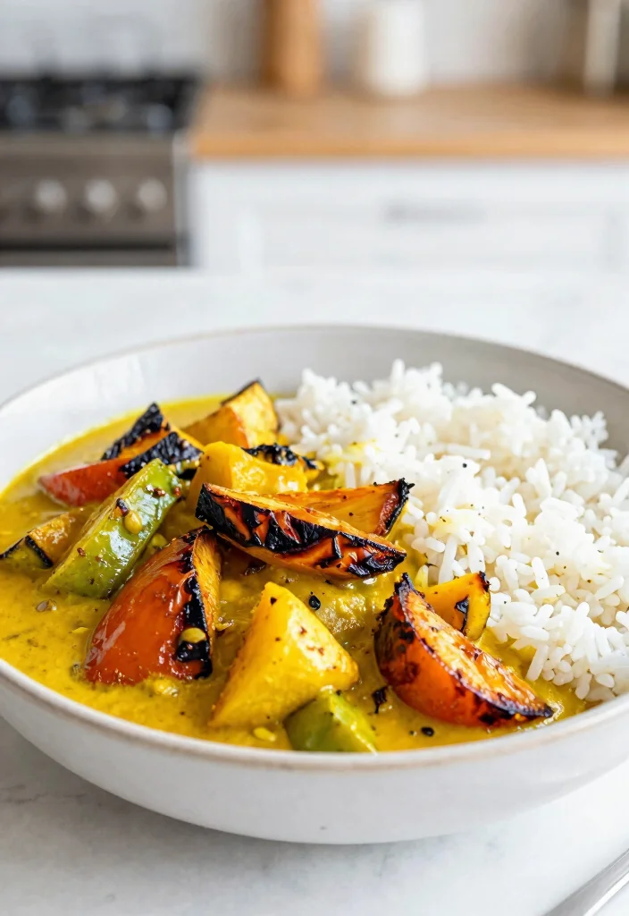 20 Vegetarian Yellow Curry Recipes Full of Flavor - 17. Roasted Vegetable Yellow Curry 1