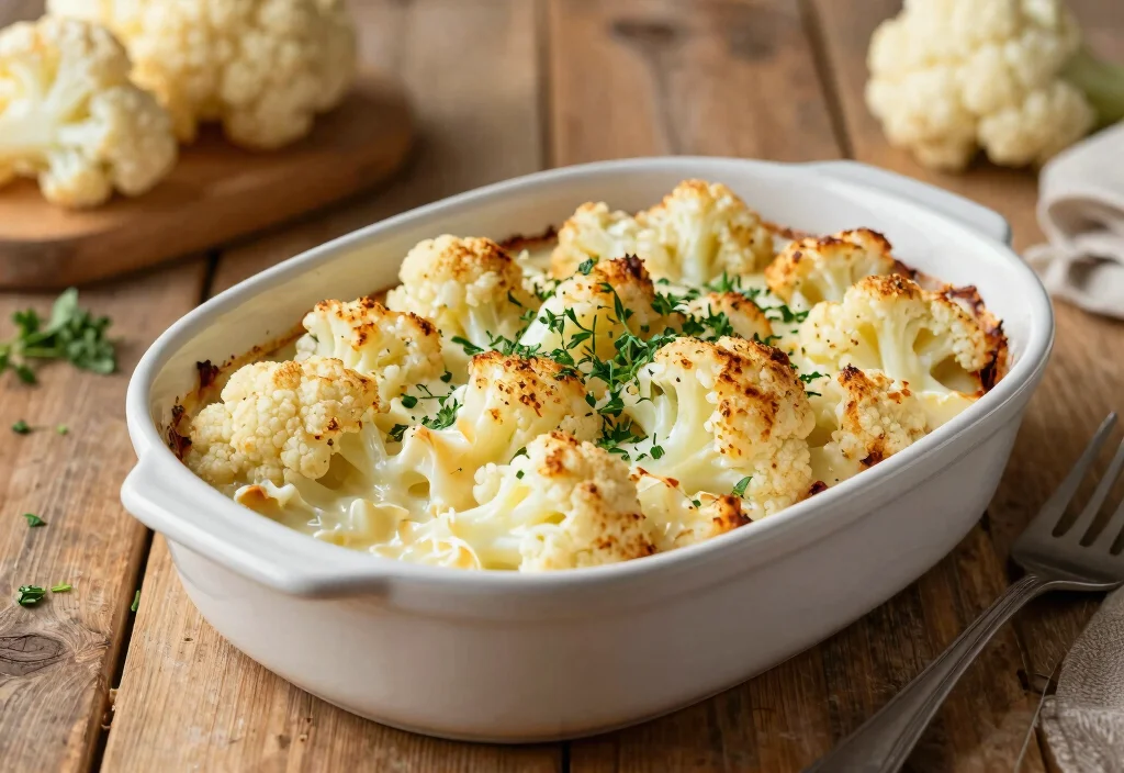 17 Whole30 Casserole Recipes for Easy One-Dish Dinners - 12. Cheesy Cauliflower Bake 1