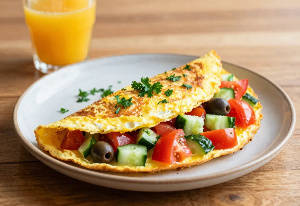 17 Whole30 Cast Iron Recipes Classic Cooking - 11. Greek Salad Omelette 1