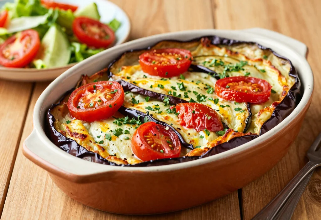 17 Whole30 Cast Iron Recipes Classic Cooking - 16. Eggplant and Tomato Bake 1