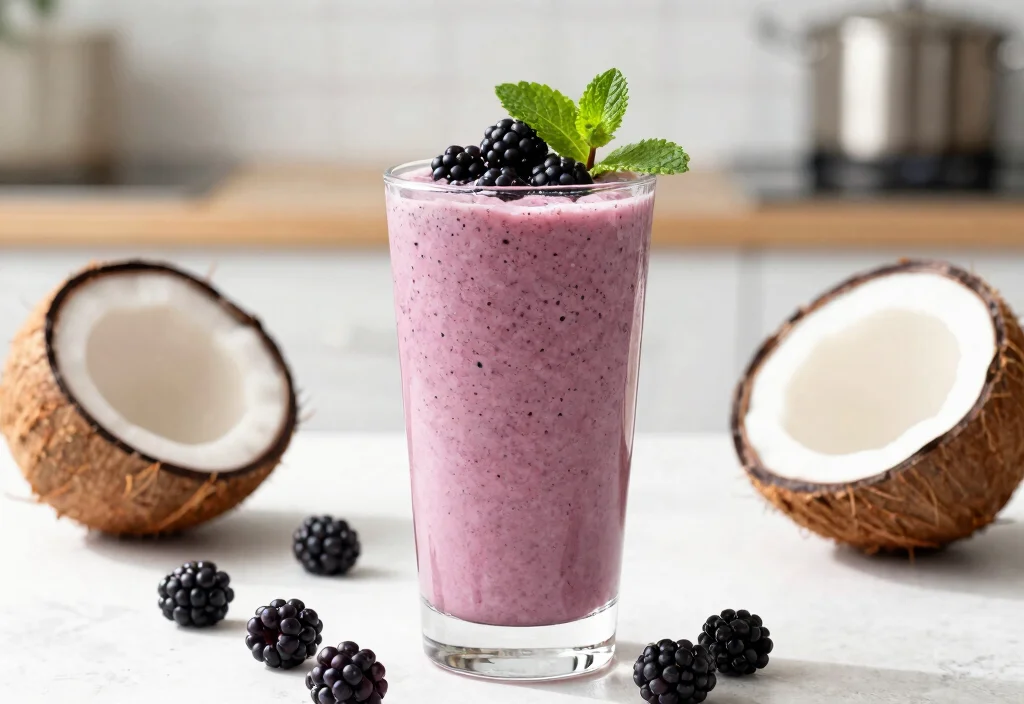 17 Whole30 Cast Iron Recipes Classic Cooking - 17. Blackberry Coconut Smoothie 1