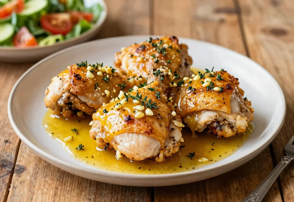 17 Whole30 Chicken Thigh Recipes Tender & Delicious - 7. Garlic Butter Chicken Thighs 1