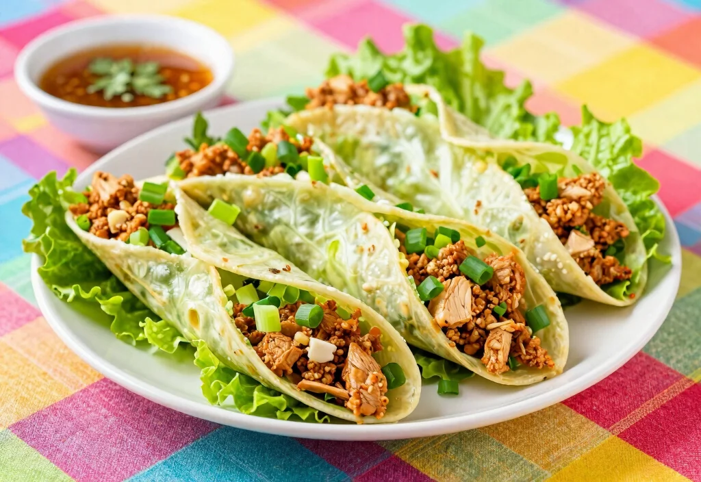 17 Whole30 Lunch Ideas for Work Week - 10. Asian Chicken Lettuce Wraps 1
