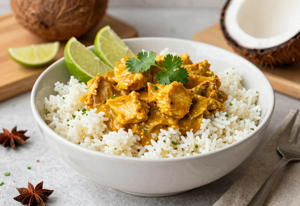 17 Whole30 Lunch Ideas for Work Week - 12. Coconut Curry Chicken 1
