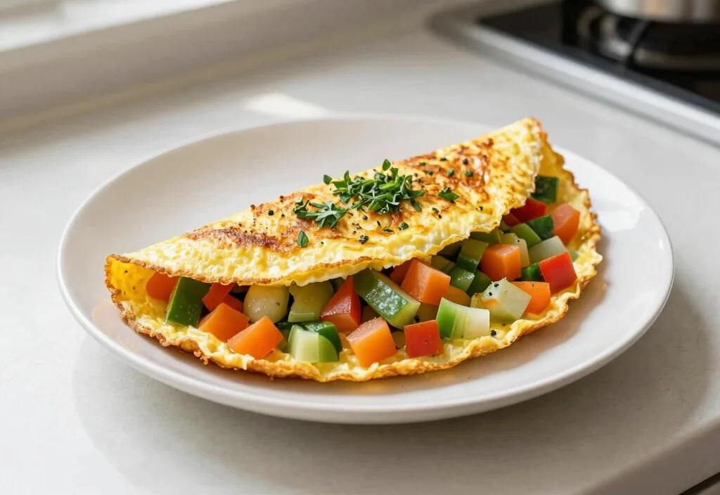 17 Whole30 Lunch Ideas for Work Week - 17. Veggie Omelette 1