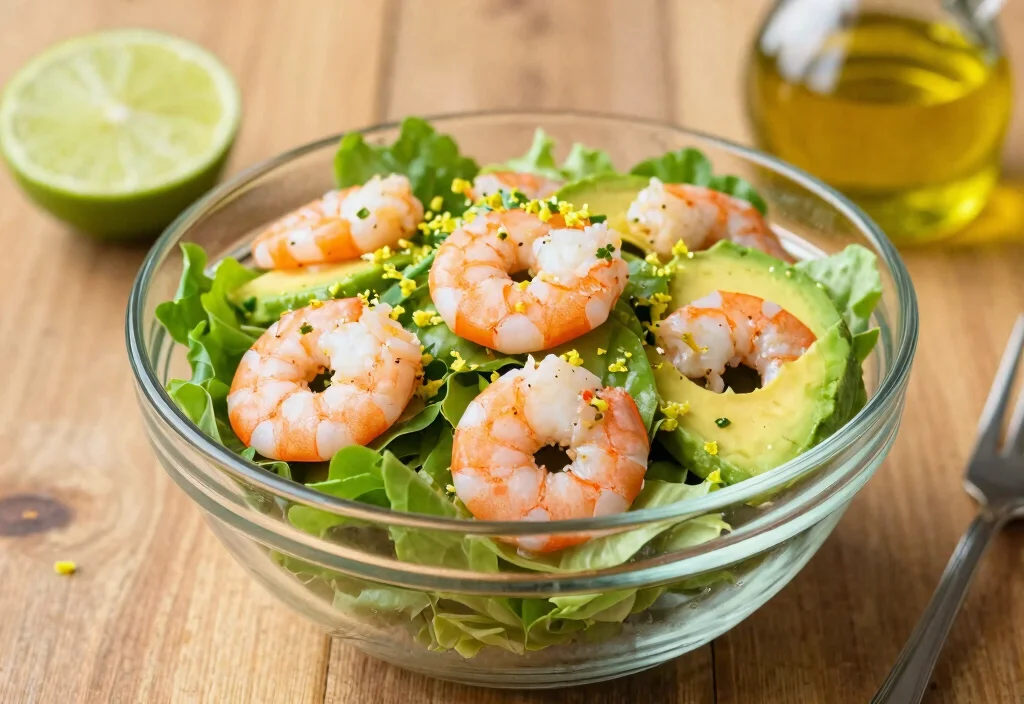 17 Whole30 Lunch Ideas for Work Week - 5. Shrimp and Avocado Salad 1