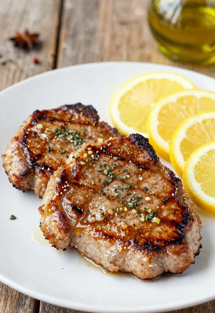 17 Whole30 Pork Chop Recipes for Quick Dinners - 1. Lemon Garlic Herb Pork Chops 1